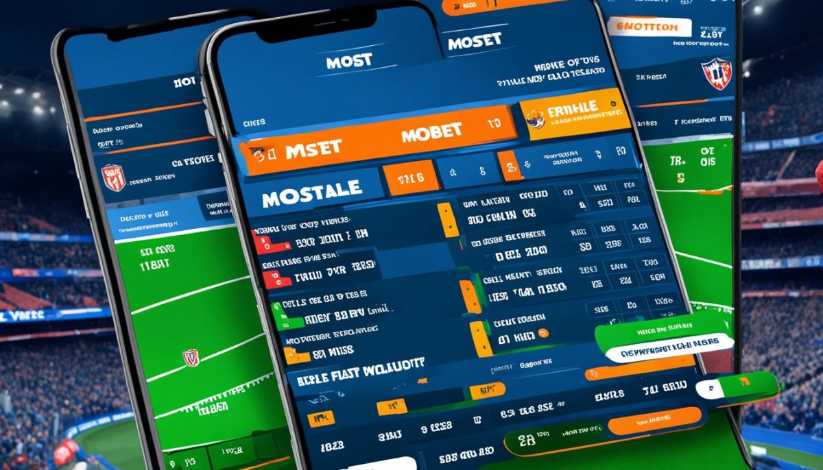 Mostbet mobile app interface